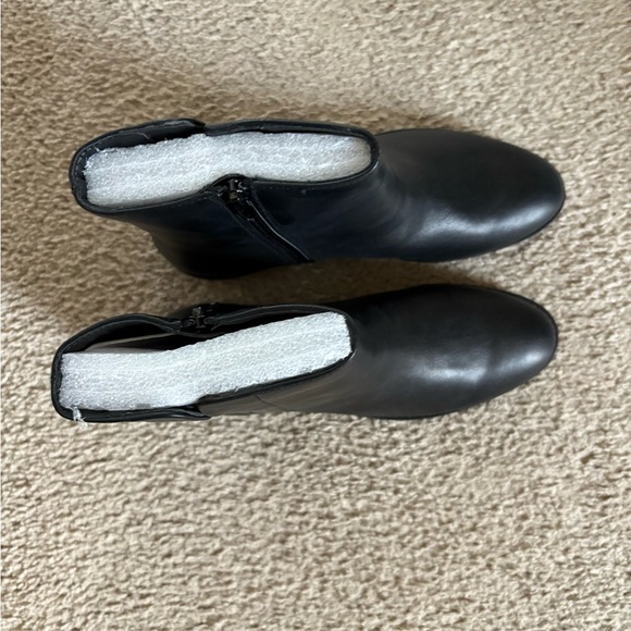 Loft Faux Black Leather Boots - Picture 2 of 5